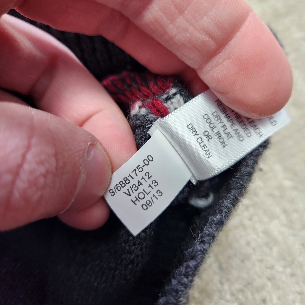 Banana Republic Sweater Men Medium Holiday Fair Isle Nordic Merino Wool Blend - Picture 8 of 10